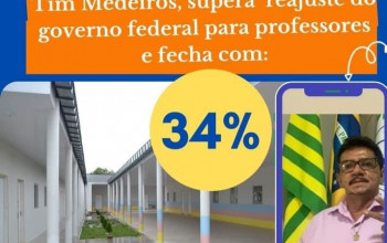Capitão de Campos: prefeito Tim Medeiros faz live para comunicar reajuste de 34% para professores